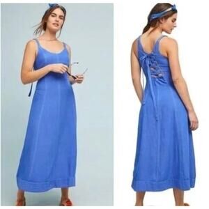 Maeve Vibrant Blue Sleeveless Midi Dress
